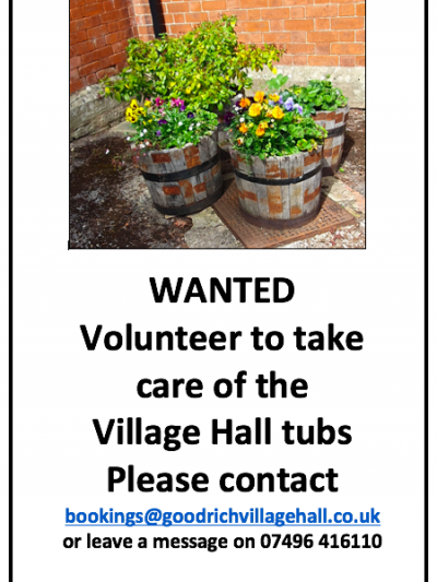 FLOWER TUB VOLUNTEER